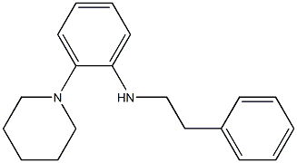 N-(2-phenylethyl)-2-(piperidin-1-yl)aniline Structure