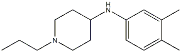 N-(3,4-dimethylphenyl)-1-propylpiperidin-4-amine Structure