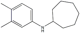 N-(3,4-dimethylphenyl)cycloheptanamine 结构式