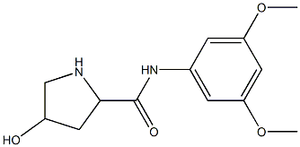  N-(3,5-dimethoxyphenyl)-4-hydroxypyrrolidine-2-carboxamide