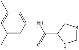 N-(3,5-dimethylphenyl)-1,3-thiazolidine-4-carboxamide 结构式