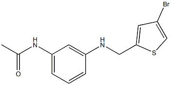 N-(3-{[(4-bromothiophen-2-yl)methyl]amino}phenyl)acetamide Struktur