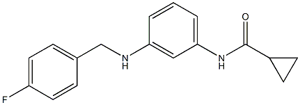 N-(3-{[(4-fluorophenyl)methyl]amino}phenyl)cyclopropanecarboxamide|