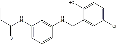 N-(3-{[(5-chloro-2-hydroxyphenyl)methyl]amino}phenyl)propanamide,,结构式