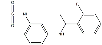 N-(3-{[1-(2-fluorophenyl)ethyl]amino}phenyl)methanesulfonamide Struktur