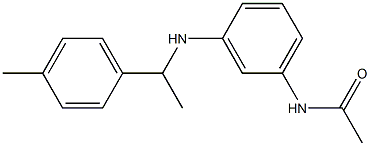 N-(3-{[1-(4-methylphenyl)ethyl]amino}phenyl)acetamide Struktur