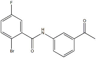 N-(3-acetylphenyl)-2-bromo-5-fluorobenzamide Structure
