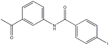 N-(3-acetylphenyl)-4-iodobenzamide Structure