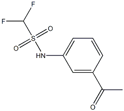 N-(3-acetylphenyl)difluoromethanesulfonamide Structure