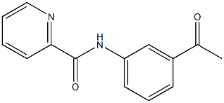 N-(3-acetylphenyl)pyridine-2-carboxamide Structure