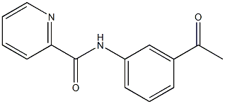 N-(3-acetylphenyl)pyridine-2-carboxamide Struktur