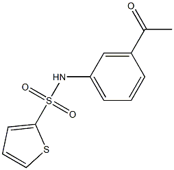 N-(3-acetylphenyl)thiophene-2-sulfonamide Structure