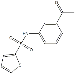 N-(3-acetylphenyl)thiophene-2-sulfonamide Struktur