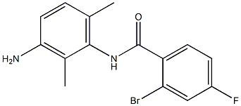 N-(3-amino-2,6-dimethylphenyl)-2-bromo-4-fluorobenzamide Structure