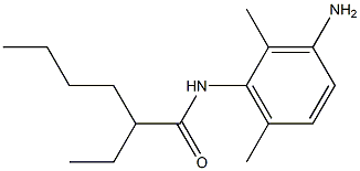 N-(3-amino-2,6-dimethylphenyl)-2-ethylhexanamide 化学構造式