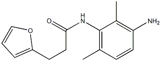 N-(3-amino-2,6-dimethylphenyl)-3-(furan-2-yl)propanamide 化学構造式
