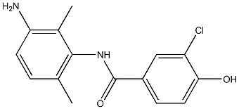 N-(3-amino-2,6-dimethylphenyl)-3-chloro-4-hydroxybenzamide Struktur