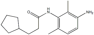 N-(3-amino-2,6-dimethylphenyl)-3-cyclopentylpropanamide 化学構造式