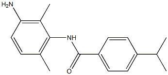 N-(3-amino-2,6-dimethylphenyl)-4-isopropylbenzamide 化学構造式