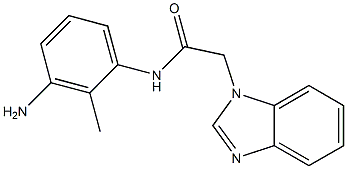 N-(3-amino-2-methylphenyl)-2-(1H-benzimidazol-1-yl)acetamide Structure