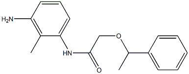 N-(3-amino-2-methylphenyl)-2-(1-phenylethoxy)acetamide Struktur