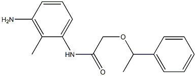  N-(3-amino-2-methylphenyl)-2-(1-phenylethoxy)acetamide