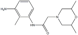N-(3-amino-2-methylphenyl)-2-(2,6-dimethylmorpholin-4-yl)acetamide