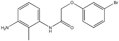 N-(3-amino-2-methylphenyl)-2-(3-bromophenoxy)acetamide Structure