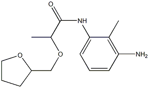 N-(3-amino-2-methylphenyl)-2-(oxolan-2-ylmethoxy)propanamide Struktur