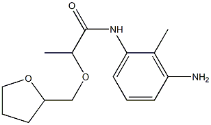 N-(3-amino-2-methylphenyl)-2-(oxolan-2-ylmethoxy)propanamide|