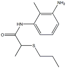 N-(3-amino-2-methylphenyl)-2-(propylsulfanyl)propanamide Structure