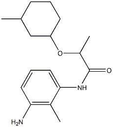 N-(3-amino-2-methylphenyl)-2-[(3-methylcyclohexyl)oxy]propanamide Structure