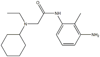 N-(3-amino-2-methylphenyl)-2-[cyclohexyl(ethyl)amino]acetamide Structure