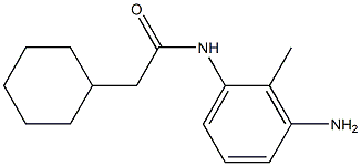 N-(3-amino-2-methylphenyl)-2-cyclohexylacetamide 化学構造式