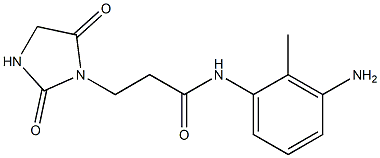 N-(3-amino-2-methylphenyl)-3-(2,5-dioxoimidazolidin-1-yl)propanamide Structure