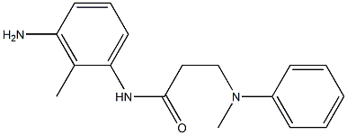 N-(3-amino-2-methylphenyl)-3-[methyl(phenyl)amino]propanamide,,结构式