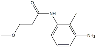 N-(3-amino-2-methylphenyl)-3-methoxypropanamide Struktur