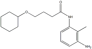 N-(3-amino-2-methylphenyl)-4-(cyclohexyloxy)butanamide Struktur