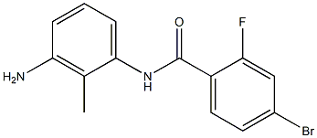 N-(3-amino-2-methylphenyl)-4-bromo-2-fluorobenzamide Structure