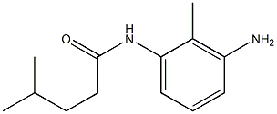 N-(3-amino-2-methylphenyl)-4-methylpentanamide 化学構造式