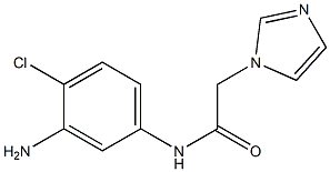 N-(3-amino-4-chlorophenyl)-2-(1H-imidazol-1-yl)acetamide Struktur
