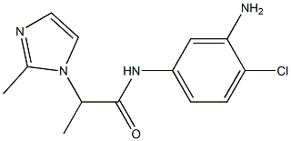 N-(3-amino-4-chlorophenyl)-2-(2-methyl-1H-imidazol-1-yl)propanamide 化学構造式