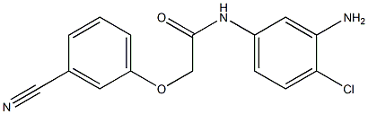 N-(3-amino-4-chlorophenyl)-2-(3-cyanophenoxy)acetamide Structure