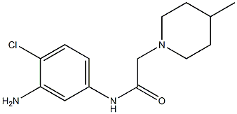 N-(3-amino-4-chlorophenyl)-2-(4-methylpiperidin-1-yl)acetamide 结构式