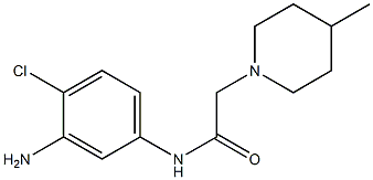  N-(3-amino-4-chlorophenyl)-2-(4-methylpiperidin-1-yl)acetamide