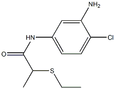 N-(3-amino-4-chlorophenyl)-2-(ethylsulfanyl)propanamide Structure