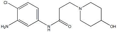 N-(3-amino-4-chlorophenyl)-3-(4-hydroxypiperidin-1-yl)propanamide Structure