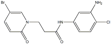  N-(3-amino-4-chlorophenyl)-3-(5-bromo-2-oxo-1,2-dihydropyridin-1-yl)propanamide