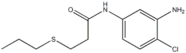 N-(3-amino-4-chlorophenyl)-3-(propylsulfanyl)propanamide Structure