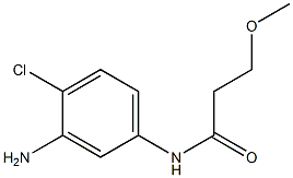 N-(3-amino-4-chlorophenyl)-3-methoxypropanamide Struktur